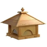 Dobar Großes Vogelfutterhaus 4 Schubladen - braun