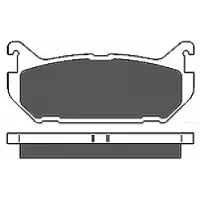 MAPCO Satz Bremsbeläge Hinterachse [Hersteller-Nr. 6656] für Ford Usa, Mazda