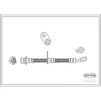 CORTECO Bremsschlauch ERSTAUSRÜSTERQUALITÄT [Hersteller-Nr. 19032314] für Honda