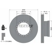 Textar Bremsscheibe 93308700, 1 Stück