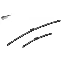 Bosch Scheibenwischer Set Wischerblätter Vorne für RENAULT Captur (J5, H5) Rahmenlos