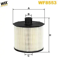 WIX FILTERS Kraftstofffilter WF8553 für OPEL Vivaro C Kastenwagen (K0) Filtereinsatz