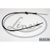 Linex Handbremsseil 03.01.08 Links für AUDI 80 (89, 89Q, 8A, B3) 1345/1078mm