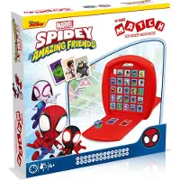 Spidey and his Amazing Friends TOP TRUMPS MATCH Spidey & Freunde Spiel, 2 Spieler, ab 4 Jahren, kompaktes Design