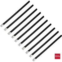 TRU COMPONENTS TC-12647608 Stahlkabelbinder 200 mm 7.9 mm AISI 304 mit Beschich
