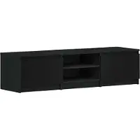 vidaXL TV-Schrank Schwarz Eichen-Optik 140x40x36 cm Holzwerkstoff