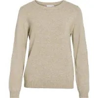 Vila Rundhalspullover "VIRIL O-NECK L/S KNIT TOP - NOOS" Viskosemischung, regular fit