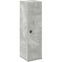 vidaXL Badezimmerschrank mit Rollenhalter Betongrau 20,5x22x72 cm