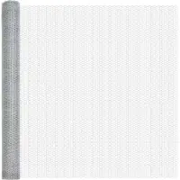 vidaXL Sechseckzaun mit Pfosten 50 x 1,6 m Verzinkter Stahl Silber
