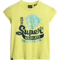 Superdry Varsity Burnout Cap Kurzarm-t-shirt