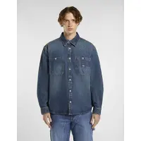 Dickies Hemdbluse MECHANIC DENIM SHIRT LS KHAKI TINTED BLUE herren
