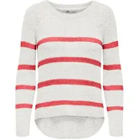 ONLY Strickpullover "ONLGEENA XO L/S PULLOVER KNT NOOS" Materialmix, regular fit