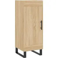 vidaXL Highboard Sonoma-Eiche 34,5x34x180 cm Holzwerkstoff