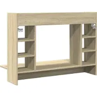 vidaXL Wand-Schreibtisch Sonoma Eiche 105x48x75 cm Holzwerkstoff
