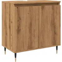 vidaXL Badschrank Artisan-Eiche 58x33x60 cm Holzwerkstoff