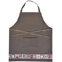 Framsohn Frottier Kochschürze Waffel 'Herzerl' 68 x 76 cm (Farbe: Rot)