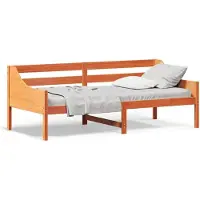 vidaXL Tagesbett ohne Matratze Wachsbraun 80x200 cm Massivholz Kiefer