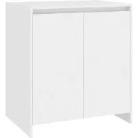 vidaXL 3-tlg. Sideboard Weiß Holzwerkstoff