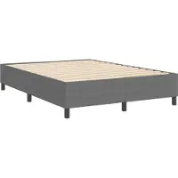vidaXL Plattformbettgestell Hellgrau 140 x 200 cm Cordstoff