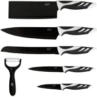 Cecotec 01024, Messer-Set, Edelstahl, 1 Werkzeug, Schäler, Schwarz, Schwarz, Weiß