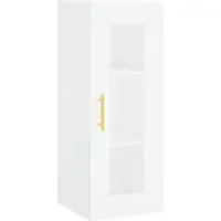 vidaXL Wandschrank Weiß 34,5x34x90 cm