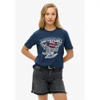 Superdry Embellish Varsity Relaxed Kurzarm-t-shirt