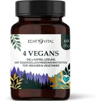 Echt Vital 4 Vegans - Die 1 Kapsel-Lösung 60 St Kapseln