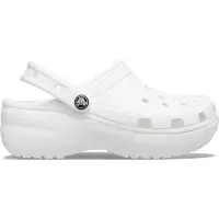 Crocs Pantoletten Classic Platform Clog W 206750 Weiß 38.5