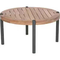 Stern Taro Beistelltisch Aluminium/Teak