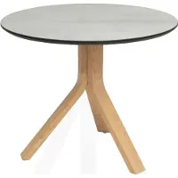 Stern Freddie Beistelltisch Teak-Gestell Tischplatte Silverstar 2.0
