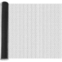 vidaXL Sechseckzaun mit Betonsockel 25 x 1,2 m PVC-beschichteter Stahl
