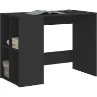 vidaXL Schreibtisch Schwarz 102x50x75 cm Holzwerkstoff