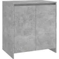 vidaXL 3-tlg. Sideboard Betongrau Holzwerkstoff