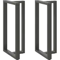 vidaXL Bartischbeine T-Form 2 Stk. Anthrazit 60x35x(110-111) cm Stahl