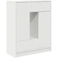 vidaXL Sideboard mit Schubladen und Türen Weiß 73x31x90 cm