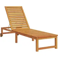 vidaXL Sonnenliege 3 pcs Braun Massivholz Akazie