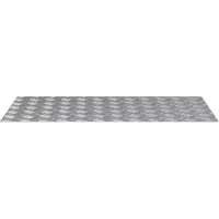 vidaXL Treppe Tritt Rechtwinklig 2 pcs Silber 100 x 50 cm Aluminium