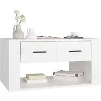 vidaXL Couchtisch Weiß 80x50x40 cm Holzwerkstoff
