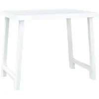 vidaXL Campingtisch Weiß 79x56x64 cm PP Holzoptik