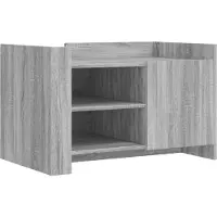 vidaXL Couchtisch Grau Sonoma 80x50x50 cm Holzwerkstoff