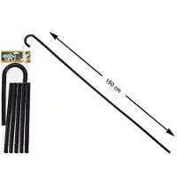 Atosa 62931 Detachable Black Walking Stick 150cm
