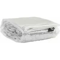 vidaXL Transparente Plane mit Ösen 5x5 m PVC