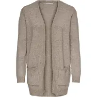ONLY Strickjacke "ONLLESLY – Cardigan mit Taschen und figurumspielender Form" figurumspielend, casual, Feinstrick, Viskosemischung, V-Ausschnitt
