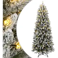 vidaXL Künstlicher Weihnachtsbaum mit Schnee 300 LEDs 210 cm