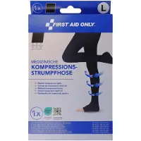 FIRST AID ONLY Kompressions-Strumpfhose Zehen offen Größe L