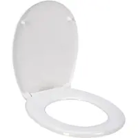 Wellhome - Duroplast Badewannensitz 38x5,5x47cm mit Deckel und ABS Chromscharnieren mit SOFTCLOSE System