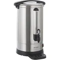 GastroHero Kaffeebereiter 18,2 Liter I Edelstahl Perkolator 121 Tassen Kapazität, Edelstahlfilter, Überhitzungsschutz, Zapfhahn & Wasserauffangschale