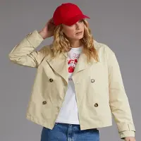 Bench Damen Hüftlange Trenchcoat Beige