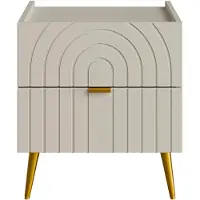 Vente-unique Nachttisch Norsim Beige 45 cm