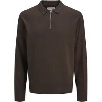 Jack & Jones Polokragenpullover "JJEEMIL KNIT POLO HALF ZIP LS NOOS" mit Polo Kragen